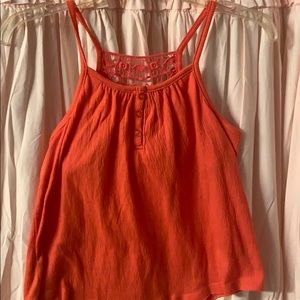 Girls crochet back cami from Mudd, size 12.